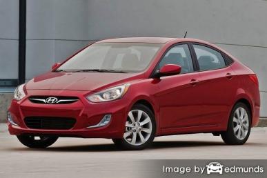 Insurance rates Hyundai Accent in Seattle