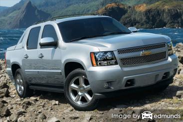 Insurance rates Chevy Avalanche in Seattle