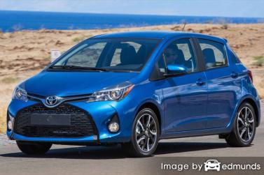 Insurance rates Toyota Yaris in Seattle